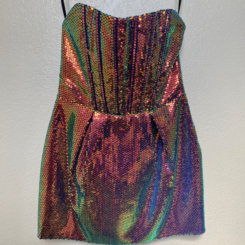 Maraya Sequin Corset Mini Dress